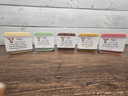 Goat Milk & Tallow Herbal Shampoo Bars