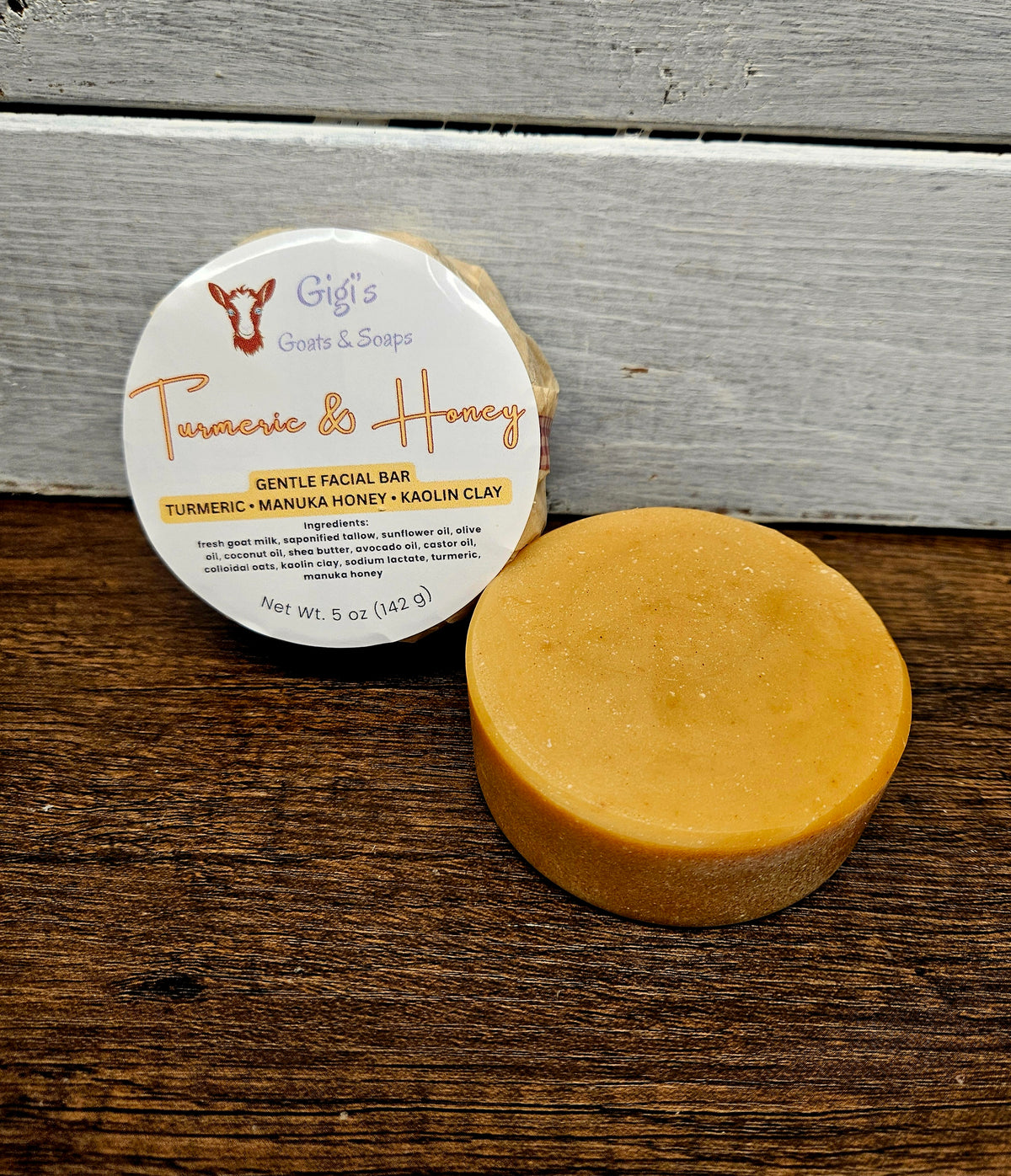 Turmeric & Honey – Gentle Goat Milk Facial Bar