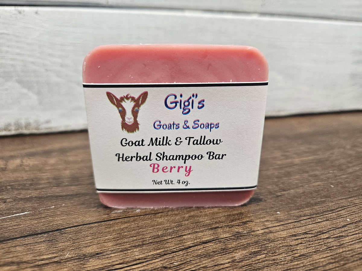 Goat Milk & Tallow Herbal Shampoo Bars