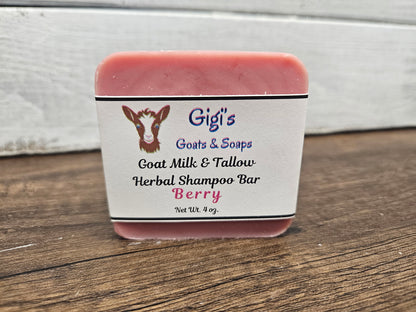 Goat Milk & Tallow Herbal Shampoo Bars