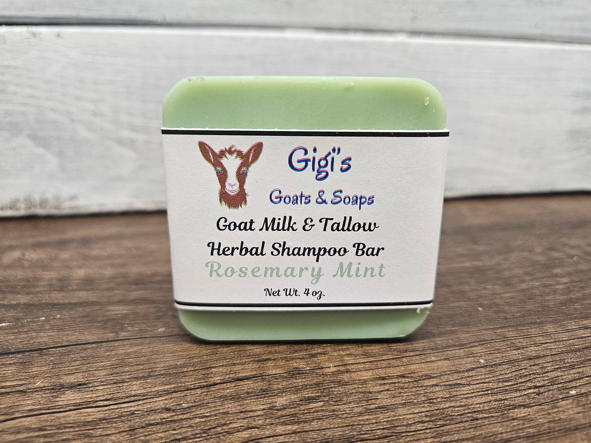 Goat Milk & Tallow Herbal Shampoo Bars
