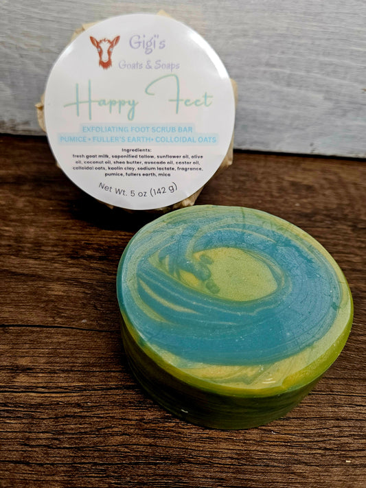 Happy Feet – Exfoliating Goat Milk Foot Scrub Bar